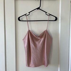 Women’s Alice + Olivia Blush Pink Satin Camisole (XS)